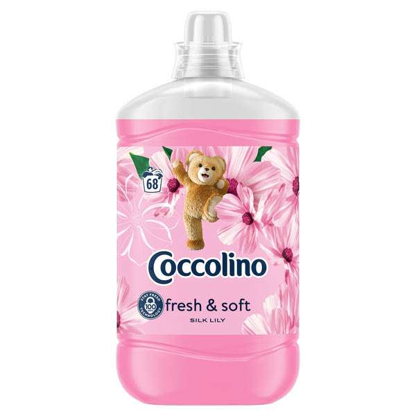 Coccolino Fresh & Soft Silk Lily öblítőkoncentrátum 68 mosás - 1700 ml