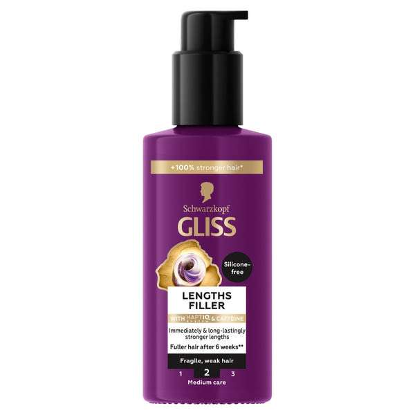 Gliss Full Hair Wonder hajhossz-feltöltő hajápoló koffeinnel és peptidekkel - 100 ml