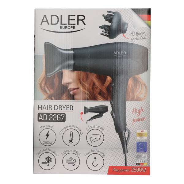 Adler hajszárító 2500W - 1 db