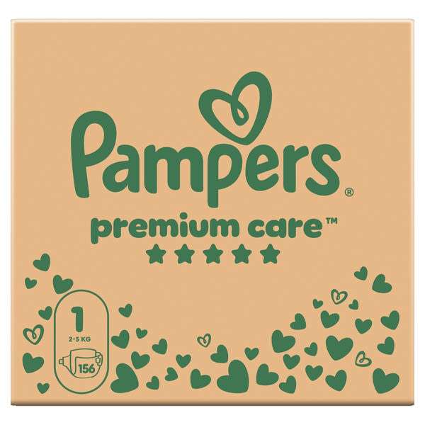 Pampers Premium Care pelenka, 1 méret, 2kg-5kg -  156 db