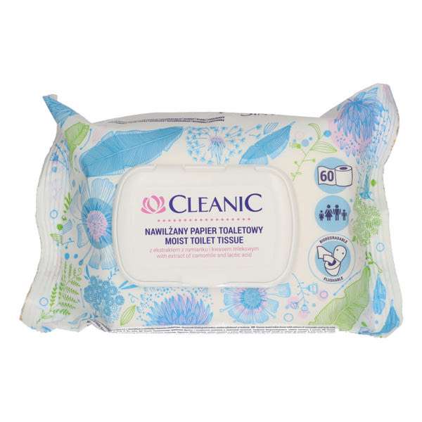 Cleanic Kamille nedves tolaettpapír - 60 db