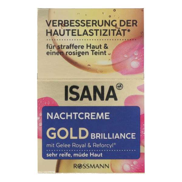 Isana Gold Brilliance éjszakai arckrém - 50 ml