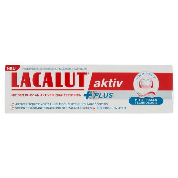 Lacalut aktiv PLUS fogkrém - 75 ml