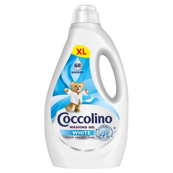 Coccolino White mosógél fehér ruhákhoz 68 mosás - 2720 ml