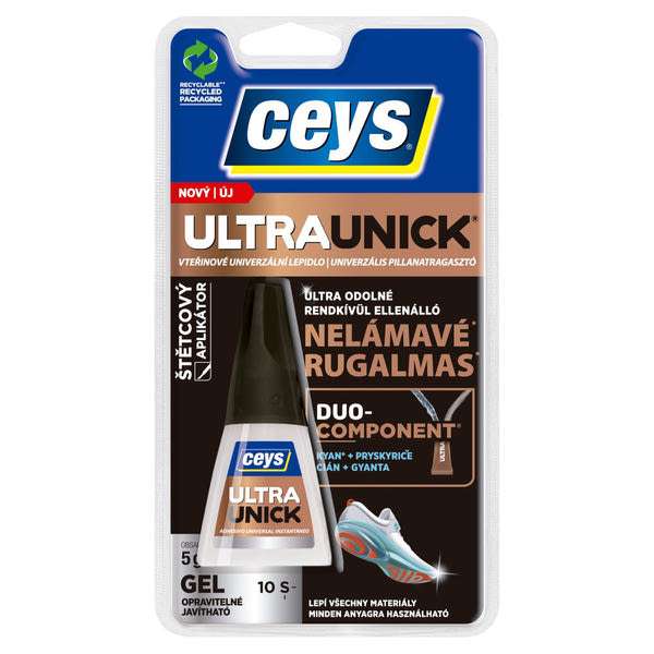 Ceys Ultra Unic ecsetes pillanatragasztó gél - 5 g