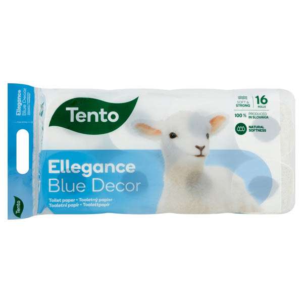 Tento Ellegance Blue toalettpapír 3 rétegű - 16 db