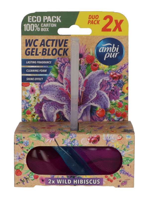 Ambi Pur Wild Hibiskus aktív WC illatosító 2x45g - 90 g