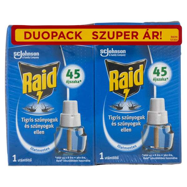 Raid® elektromos párologtató utántöltő 45 éjszaka 2x27 ml - 54 ml
