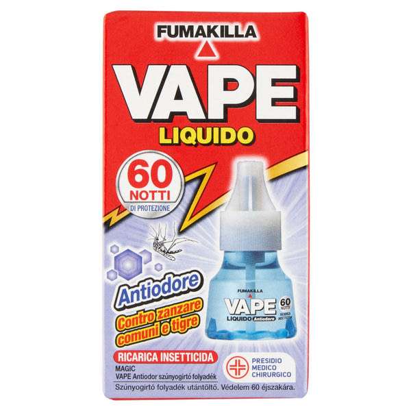 Vape Antiodor szúnyogriasztó utántöltő folyadék 60 éj - 36 ml