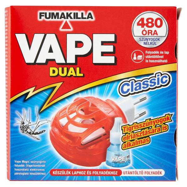Vape elektromos szúnyogriasztó lapkához és folyadékhoz - 1 db