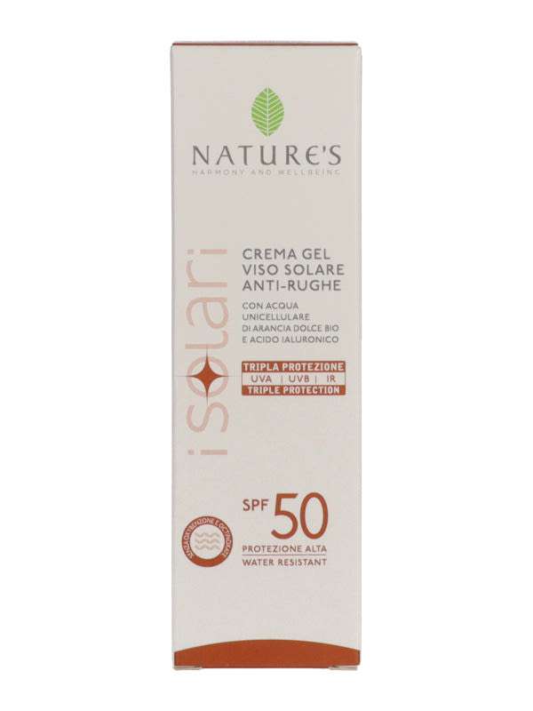 Nature's Isolari Anti-pigment napvédő gélkrém arcra F50+ - 50 ml