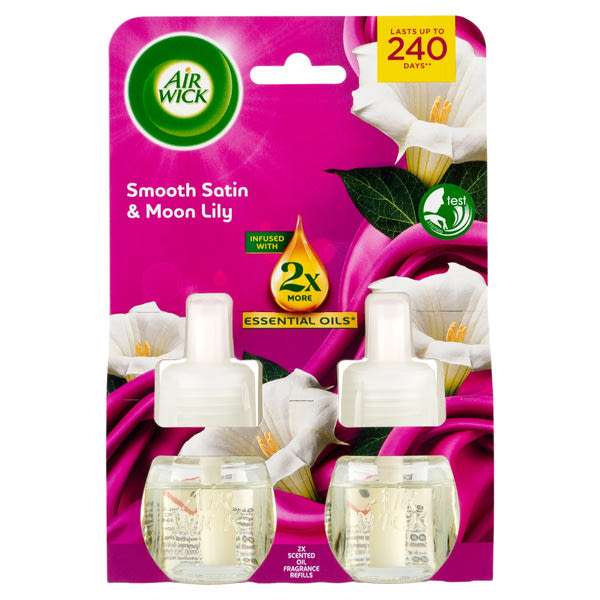 Air Wick Active Fresh elektormos légfrissítő utántöltő bársonyos éji liliom illattal - 38 ml