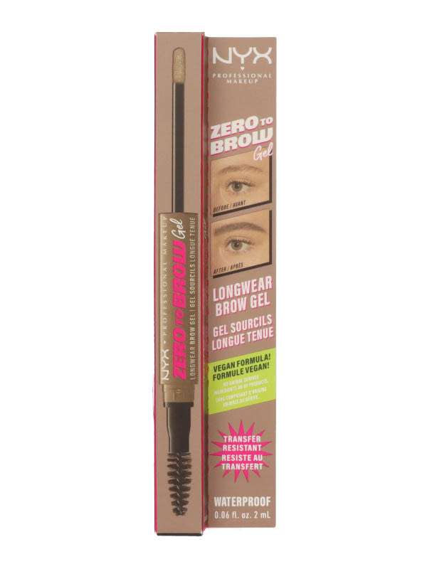 NYX Professional Makeup Zero to Brow szemöldök gél /taupe - 1 db