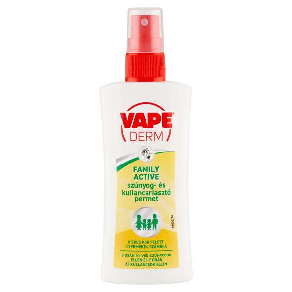 Vape Derm Family szúnyog és kullancs riasztó permet - 100 ml