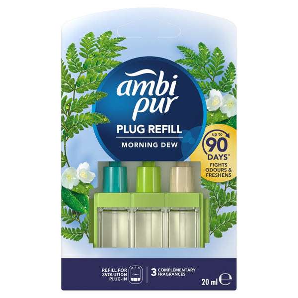 Ambi Pur 3Volution Morning Dew elektromos légfrissítő-utántöltő - 20 ml