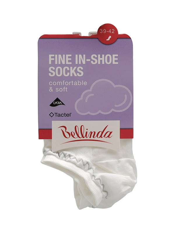 Bellinda Fine In-Shoe Fehér 39-42 Női Zokni - 1 pár