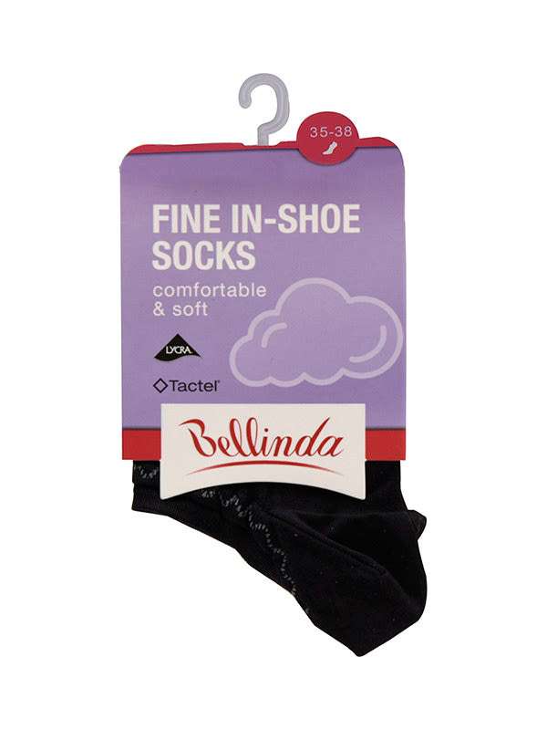 Bellinda Fine In-Shoe Fekete 35-38 Női Zokni - 1 pár