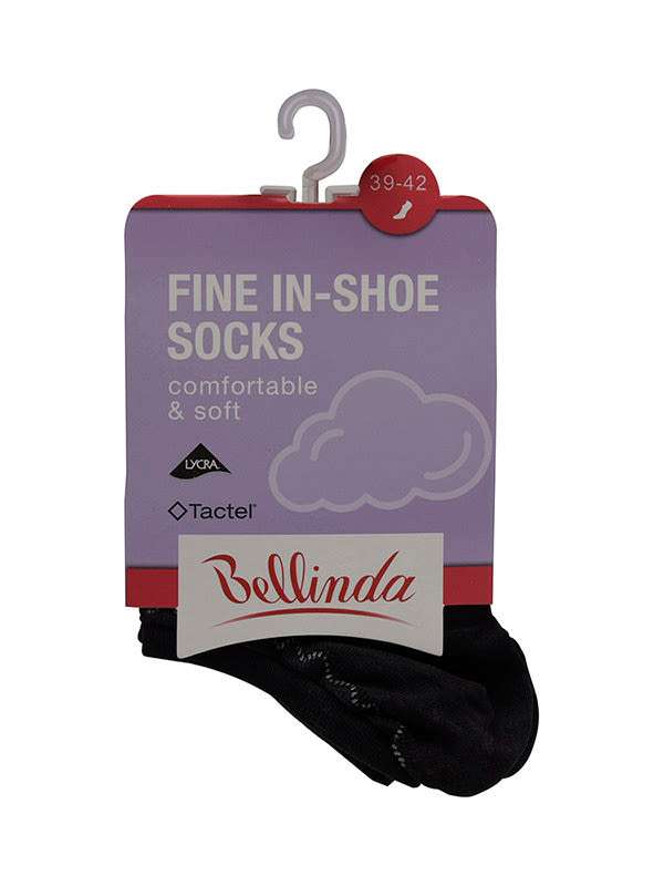 Bellinda Fine In-Shoe Fekete 39-42 Női Zokni - 1 pár