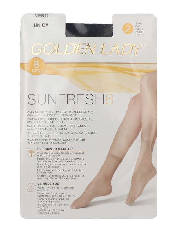 Golden LAdy Sunfresh bokazokni 8Den fekete - 2 db