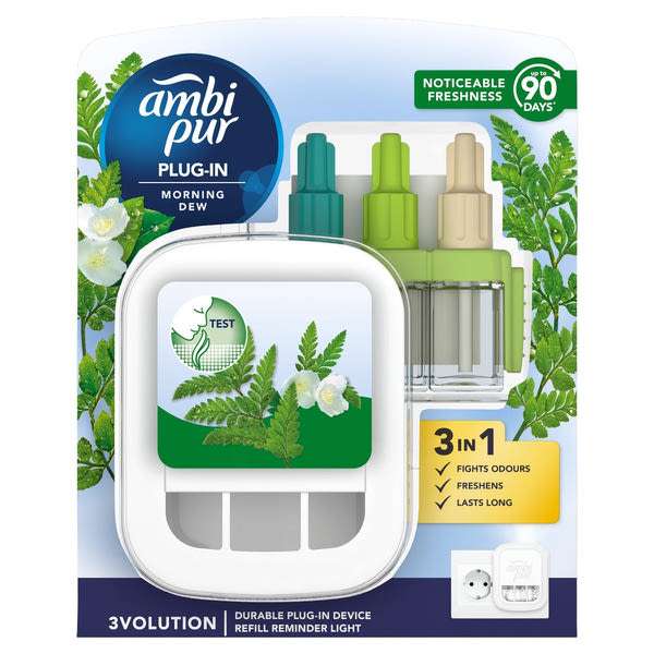 Ambi Pur 3Volution Morning Dew elektromos légfrissítő készülék - 20 ml