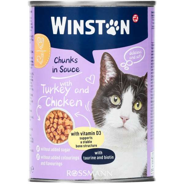 Winston állateledel macskáknak pulykával és csirkével - 400 g