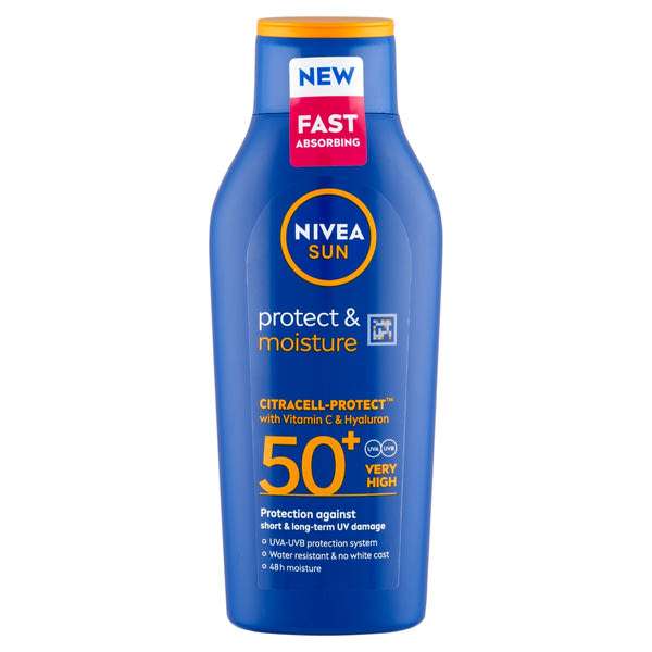 Nivea Sun Protect & Moisture hidratáló naptej FF50+ - 400 ml