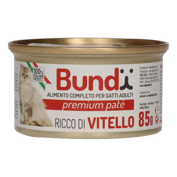 Bundy teljes értékű macska konzerv borjúhússal - 85 g