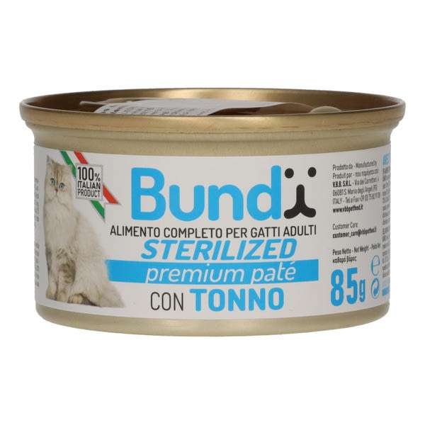 Bundy teljes értékű steril macska konzerv tonhallal - 85 g