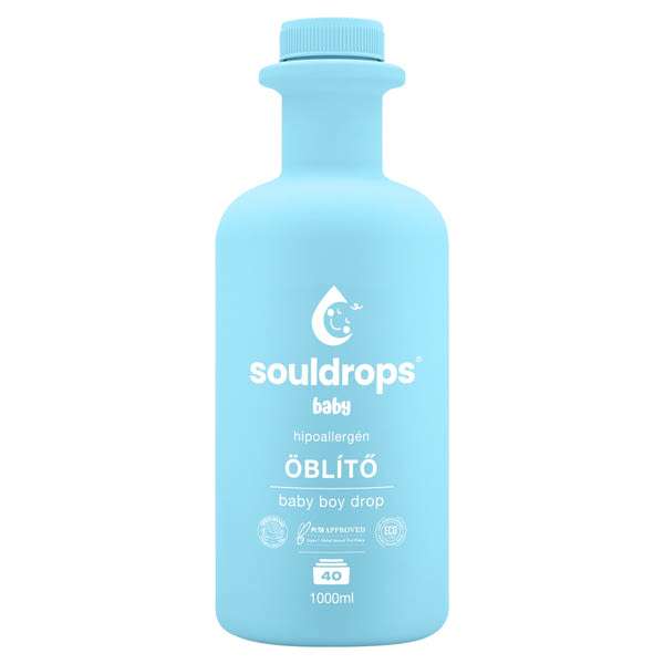 Souldrops Baby öblítő /fiú 40 mosás - 1000 ml