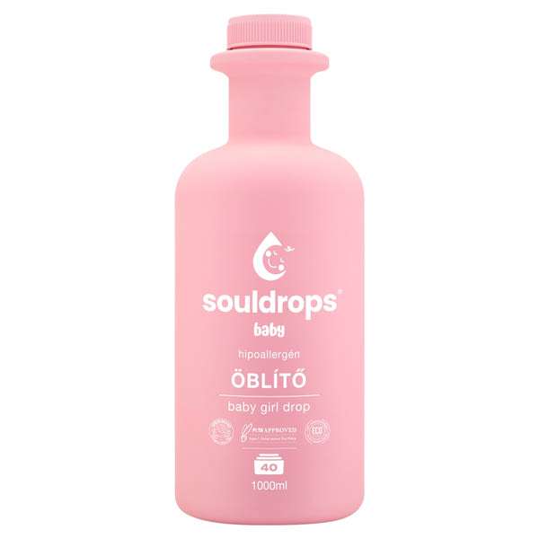 Souldrops Baby öblítő /lány 40 mosás - 1000 ml