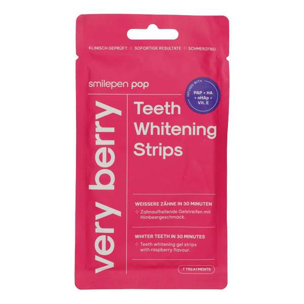 Smilepen Pop Very Berry fogfehérítő csík készlet (7x2) - 14 db