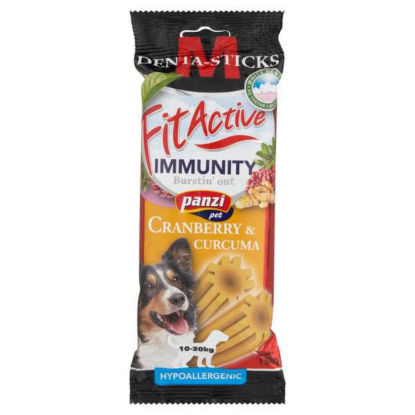 FitActive Denta-Stick Immunity jutalomfalat áfonyával és kurkumával - 150 g