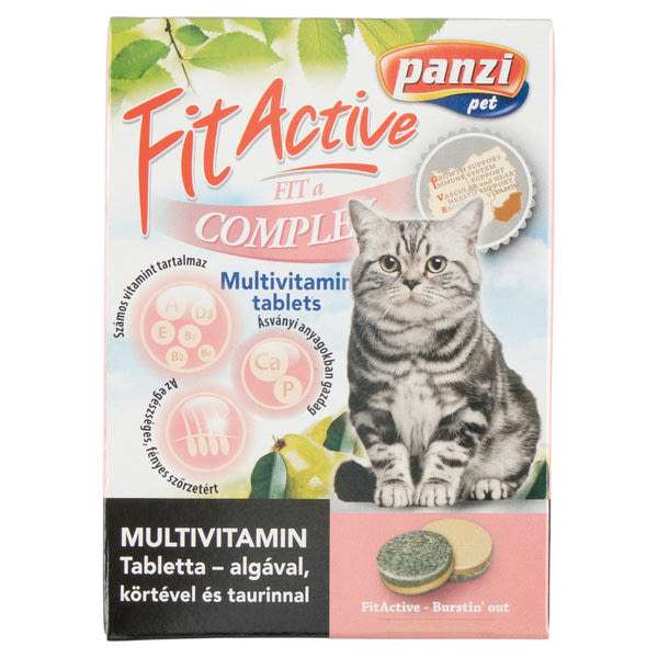 Panzi FitActive Fit a Complex multivitamin tabletta macskáknak - 60 db