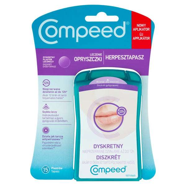 Compeed diszkrét herpesztapasz 15 db-os - 1 db
