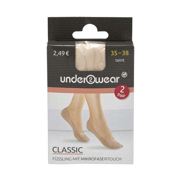 Underwear titokzokni 35-38 /testszínű - 2 db