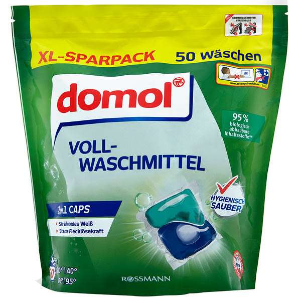 Domol 2 in 1 általános mosókapszula - 50 db