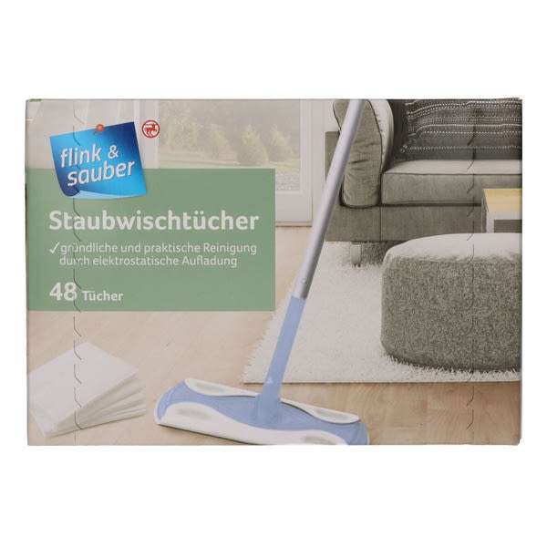 Flink&Saube száraz padlótörlő lap - 48 db