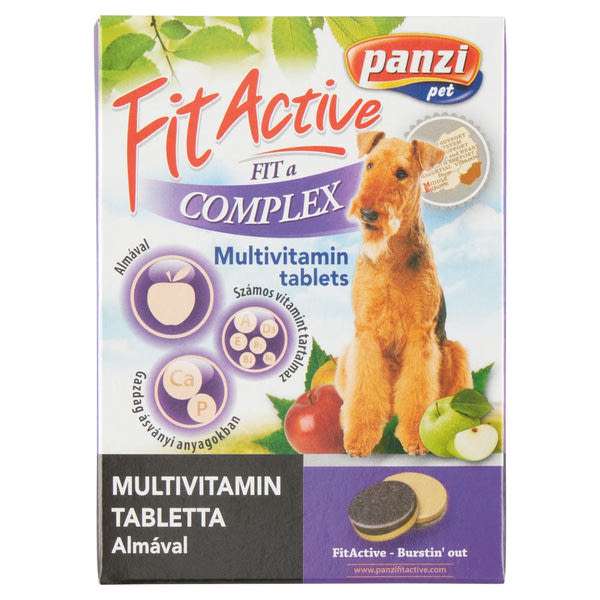 Panzi FitActive Fit a Complex multivitamin tabletta almával kutyáknak - 60 db