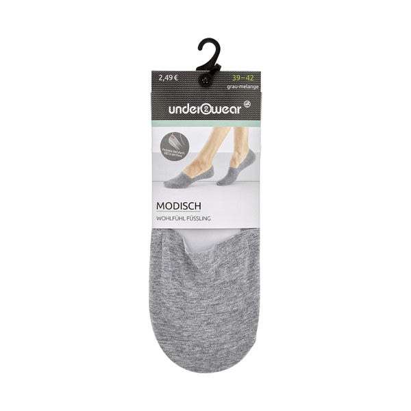 Underwear női titokzokni 35-38 /szürke - 1 db