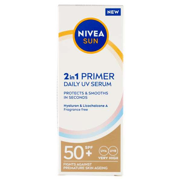 Nivea SUN 2in1 Primer fényvédő szérum FF50+ - 30 ml