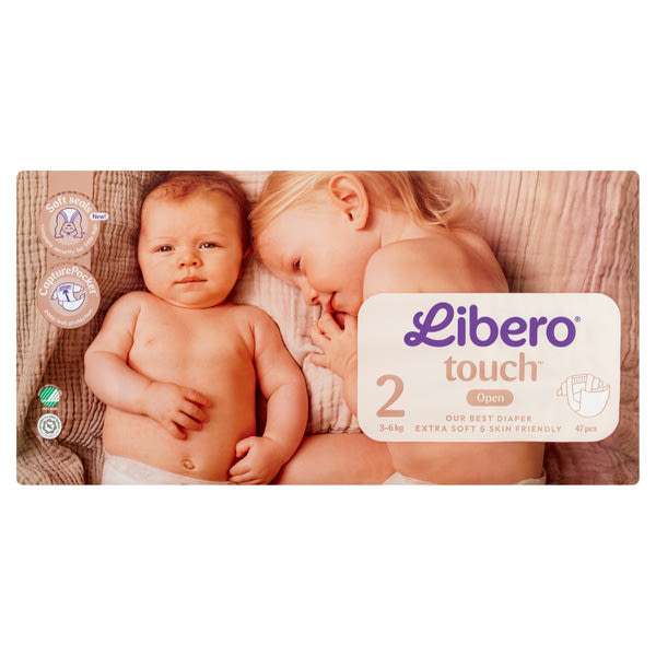 Libero Touch nadrágpelenka, méret: 2, 3-6 kg - 47 db