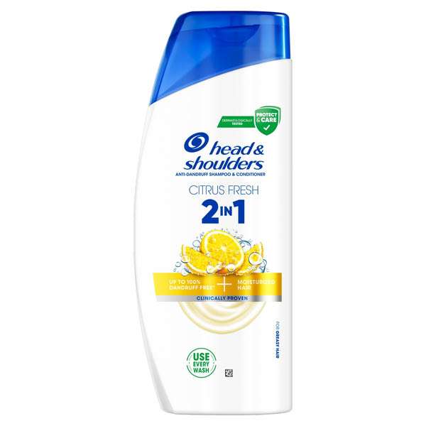 Head & Shoulders Citrus Fresh 2in1 korpa elleni sampon zsíros hajra - 625 ml