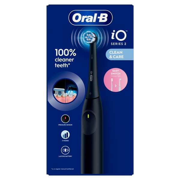 Oral-B iO 2 elektromos fogkefe /éjfekete - 1 db