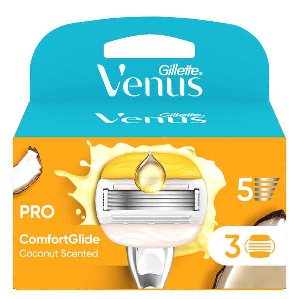 Gillette Comfortglide Coconut Scent női borotvabetét 5 pengés - 3 db