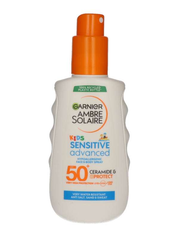 Garnier Ambre Solaire Sensitive Advanced Kids naptej spray SPF50+ - 150 ml