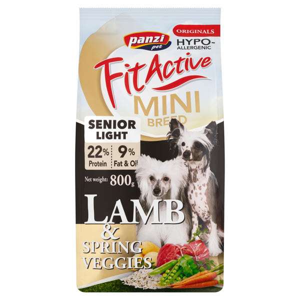 FitActive Originals Senior Mini Hypoallergenic bárány szárazeledel kutyák részére - 800 g