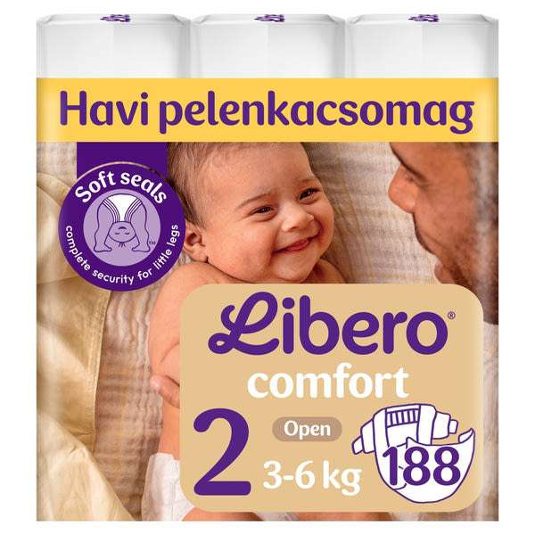Libero Comfort nadrágpelenka, méret: 2, 3-6 kg - 188 db
