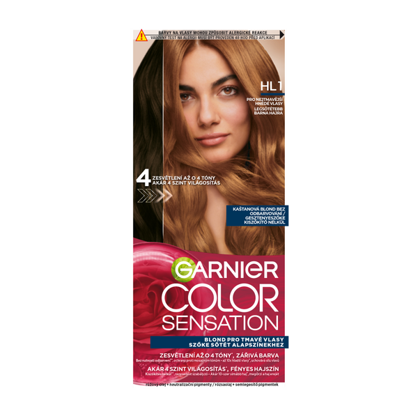 Garnier Color Sensation tartós hajfesték /6.31 fekete - 1 db