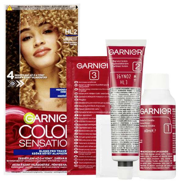 Garnier Color Sensation tartós hajfesték /7.31 sötét barna - 1 DB