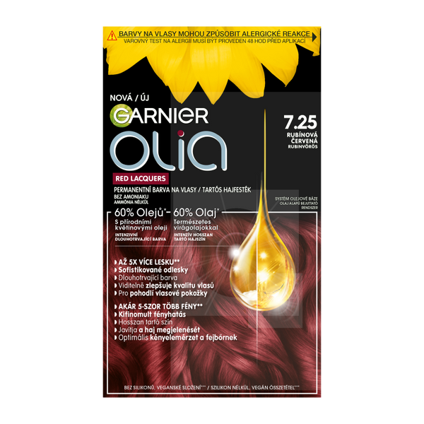 Garnier Olia tartós hajfesték /7.25 vinyl blush - 1 db